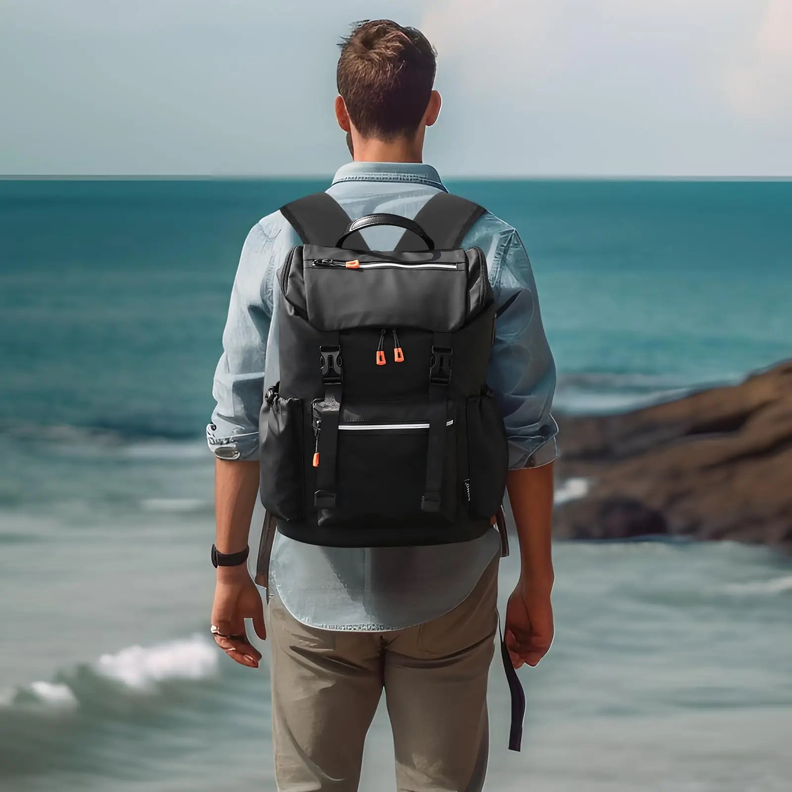 Sac à dos étanche pour homme KONO – voyage, week-end et sport