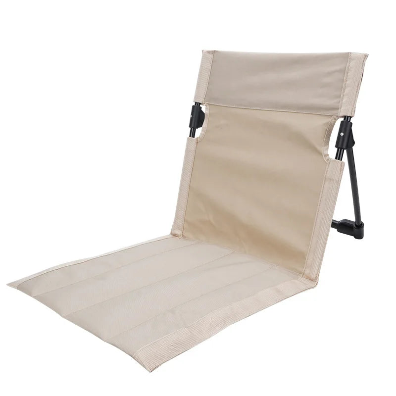 Coussin pliant en alliage d'aluminium pour Camping en plein air, chaise de pelouse pratique, chaise de plage, dossier, chaise de repos de balcon, mobilier d'extérieur