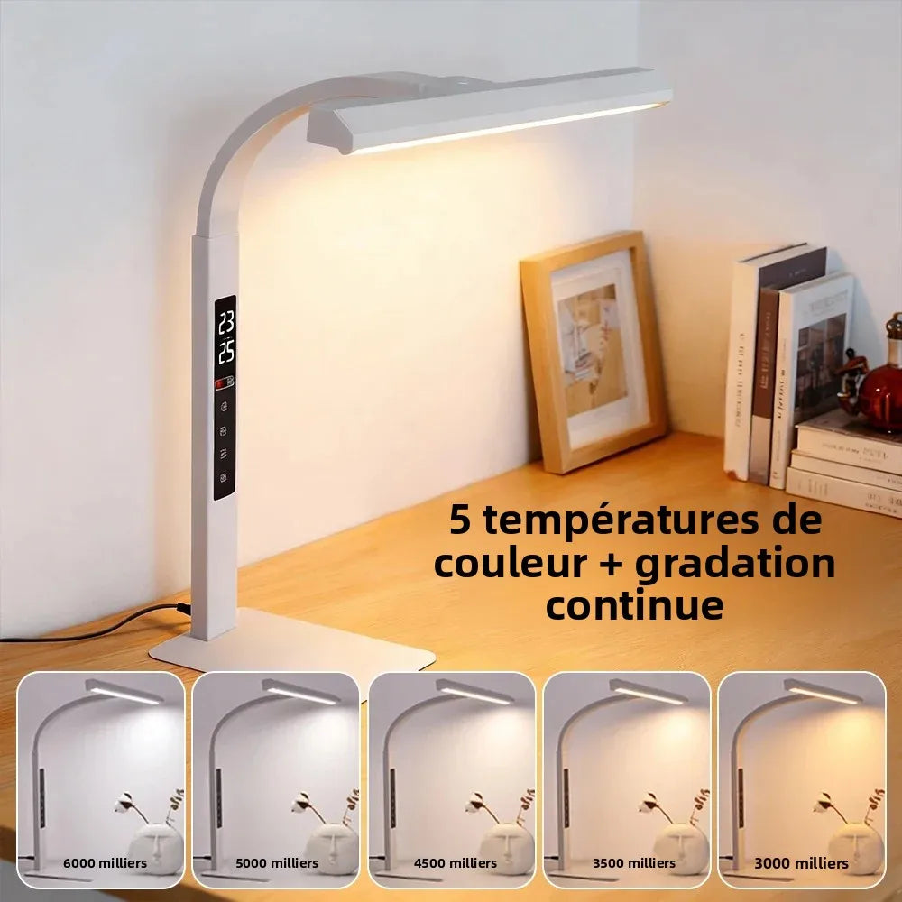 LED-Vollspektrum-Schreibtischlampe T36 – 360° Digitalanzeige und Touch-Dimmung