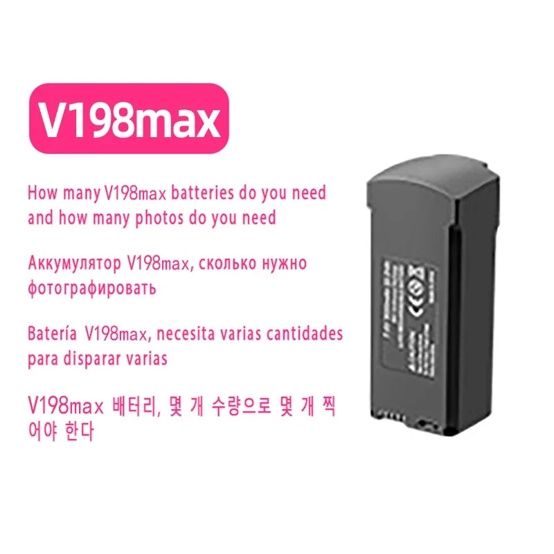 Batterie de drone 3,7 V – Compatible X226, V666, V198MAX, GT5, GT8, XT606, XT808, V988, M7, M10, A14, A19, A21