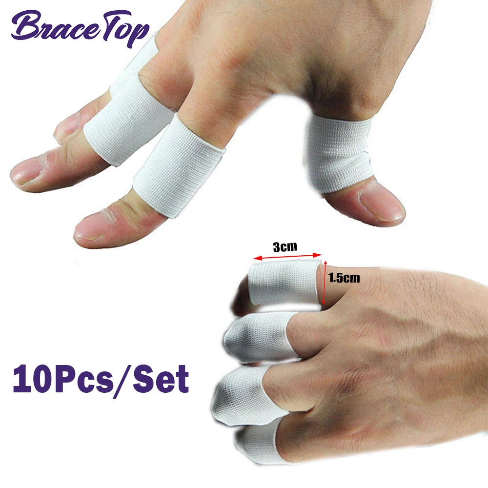 Protège-doigts de sport extensibles, protection des doigts, soutien arthritique, basket-ball, volley-ball, nouveau, 10 pièces