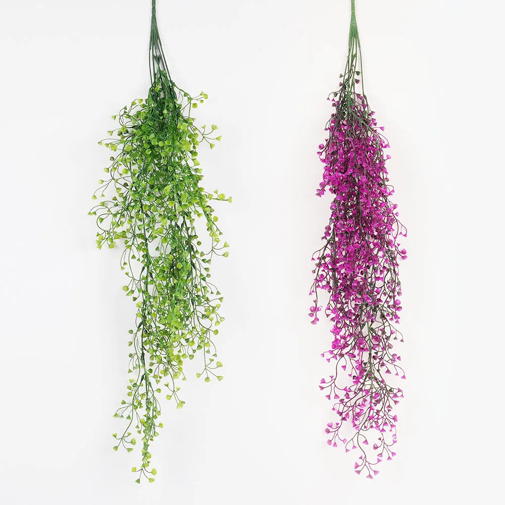 Artificial Eucalyptus Rattan Plant, Potted Green Plant, for Home, Garden, Indoor, Outdoor Wall Shelf.