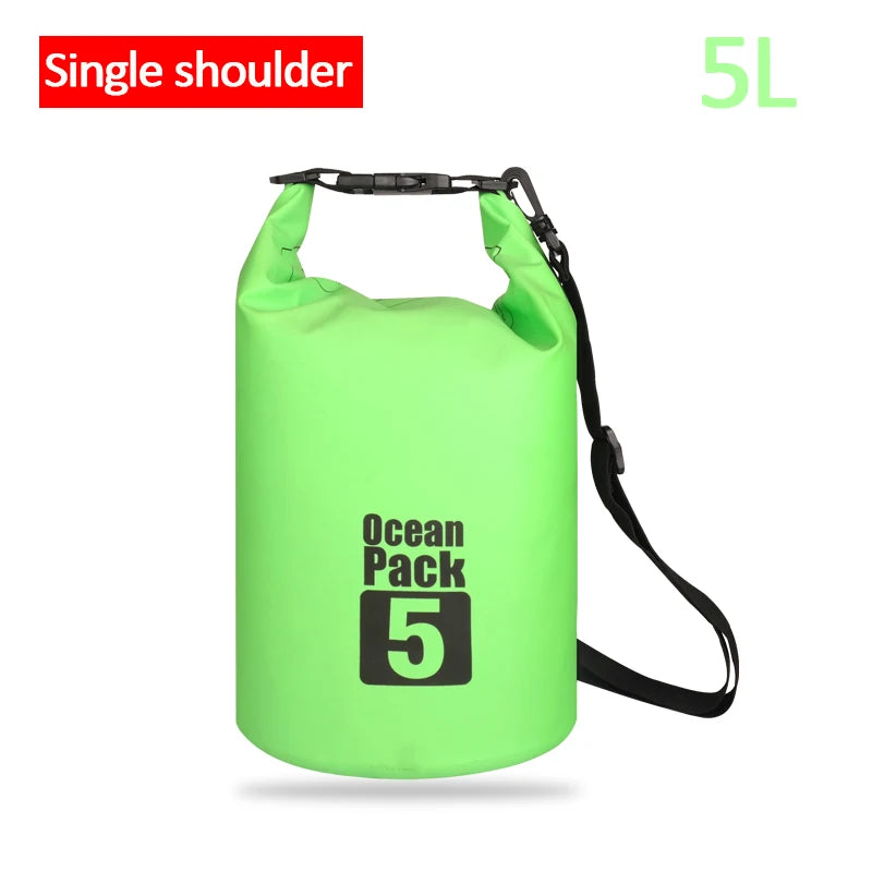 Sac étanche en PVC pour l'extérieur, 5L 10L 20L 30L, rangement pliable pour plongée, pour hommes et femmes, plage, natation, Rafting