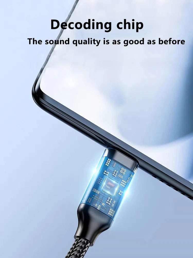 Adaptateur audio USB-C vers Jack 3,5 mm pour iPhone 15 / 15 Pro Max, Samsung Galaxy, Huawei, Xiaomi