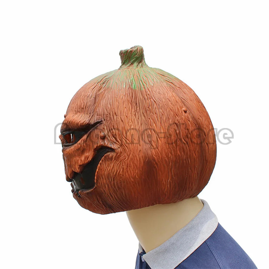 Grusel-Kürbismaske – Halloween-Cosplay, Vollkopfmaske
