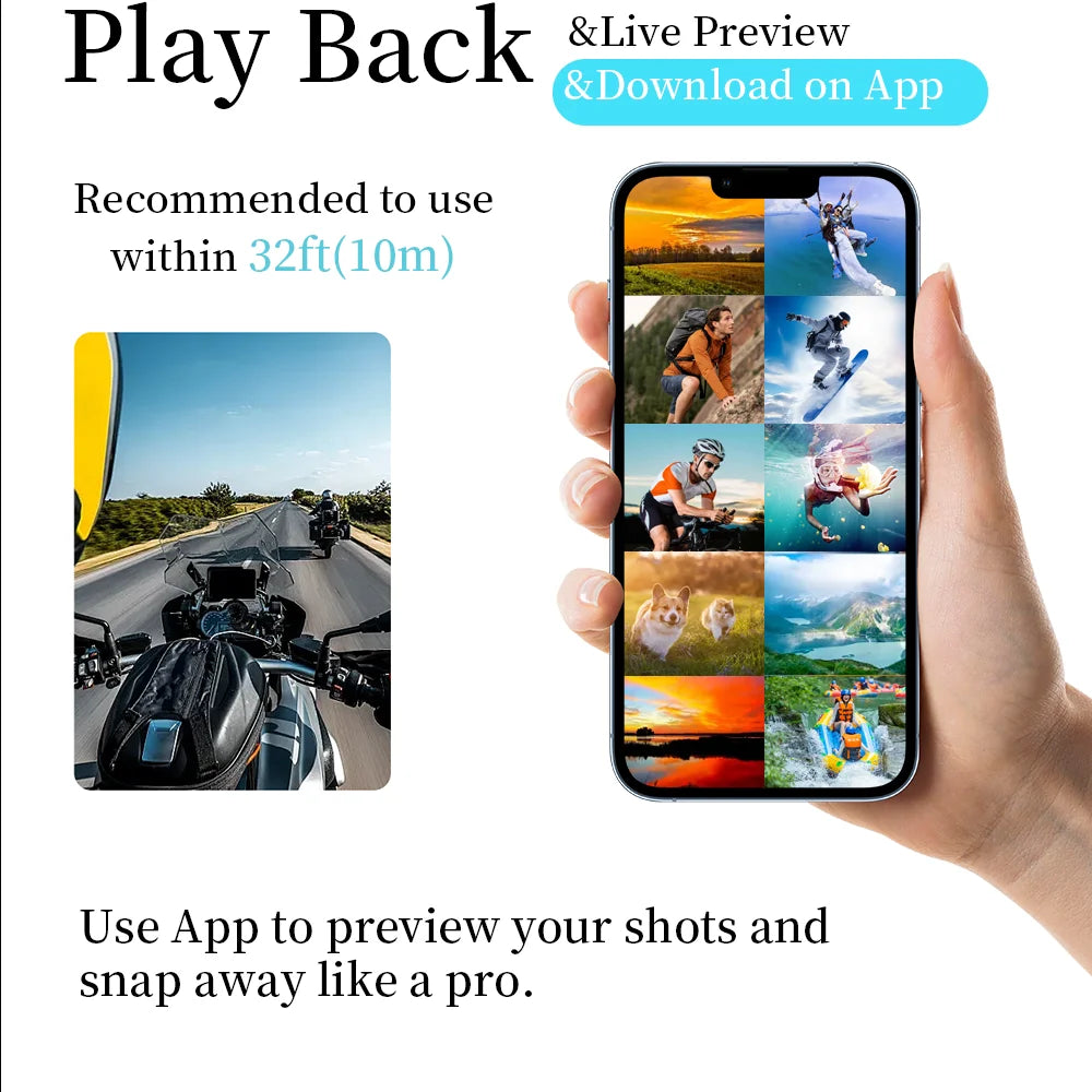 Caméra de Poche Magnétique JETO H88 4K – POV, Mini, WiFi, Étanche