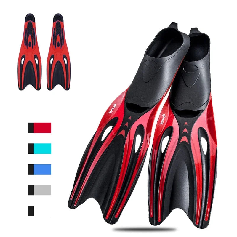 Palmes de plongée en caoutchouc pour adultes, palmes de natation flexibles, palmes de natation professionnelles, sports nautiques, plongée en apnée, TPR