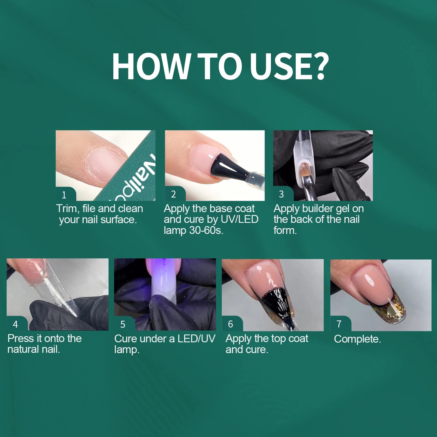 French Zone Nail Dual Forms 150 pcs