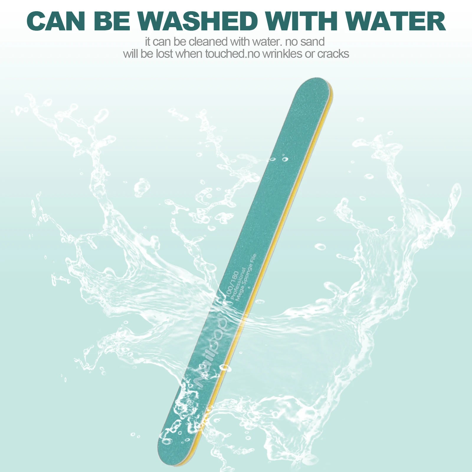 Limes à Ongles Professionnelles 10 pcs, Grain 100/180