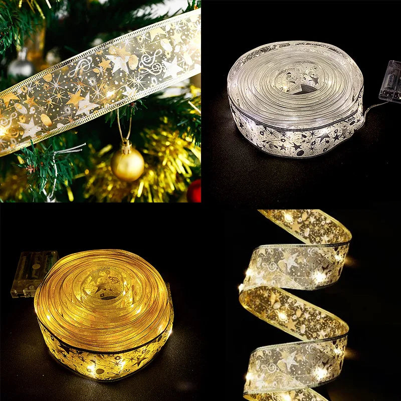 Ruban lumineux fée pour arbre de Noël, guirlande décorative pour Noël et Nouvel An