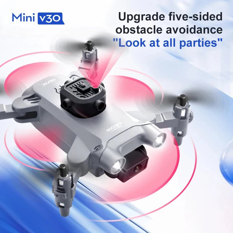 4DRC Mini-Drohne mit XIAOMI-V30 HD-Kamera 4K 1080P FPV RC-Drohnen Fünfseitiger Hubschrauber zur Hindernisvermeidung Professionelle Drohne