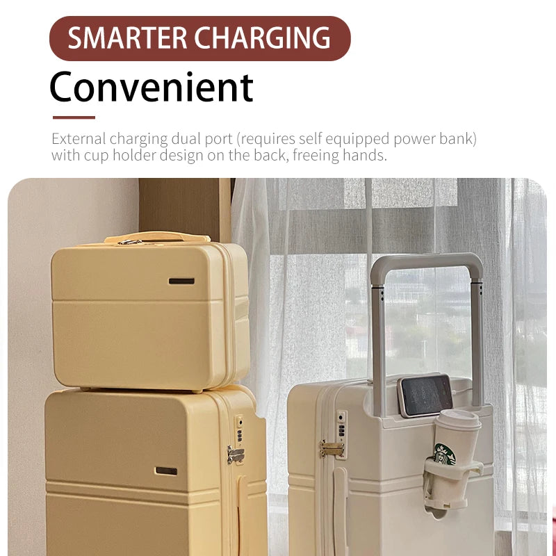 Valise SUSHIMU – Voyage hommes et femmes, 20, 24 et 26 pouces, cadre en aluminium, serrure TSA