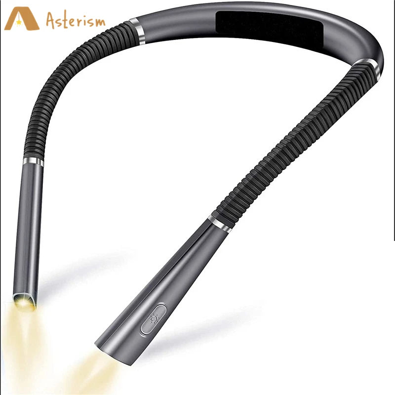 LED Neck Hanging Light, Hands-Free Neck Light, 3 Light Levels, 3 Temperature USB Rechargeable Reading Light, High Quality Reading Lamp