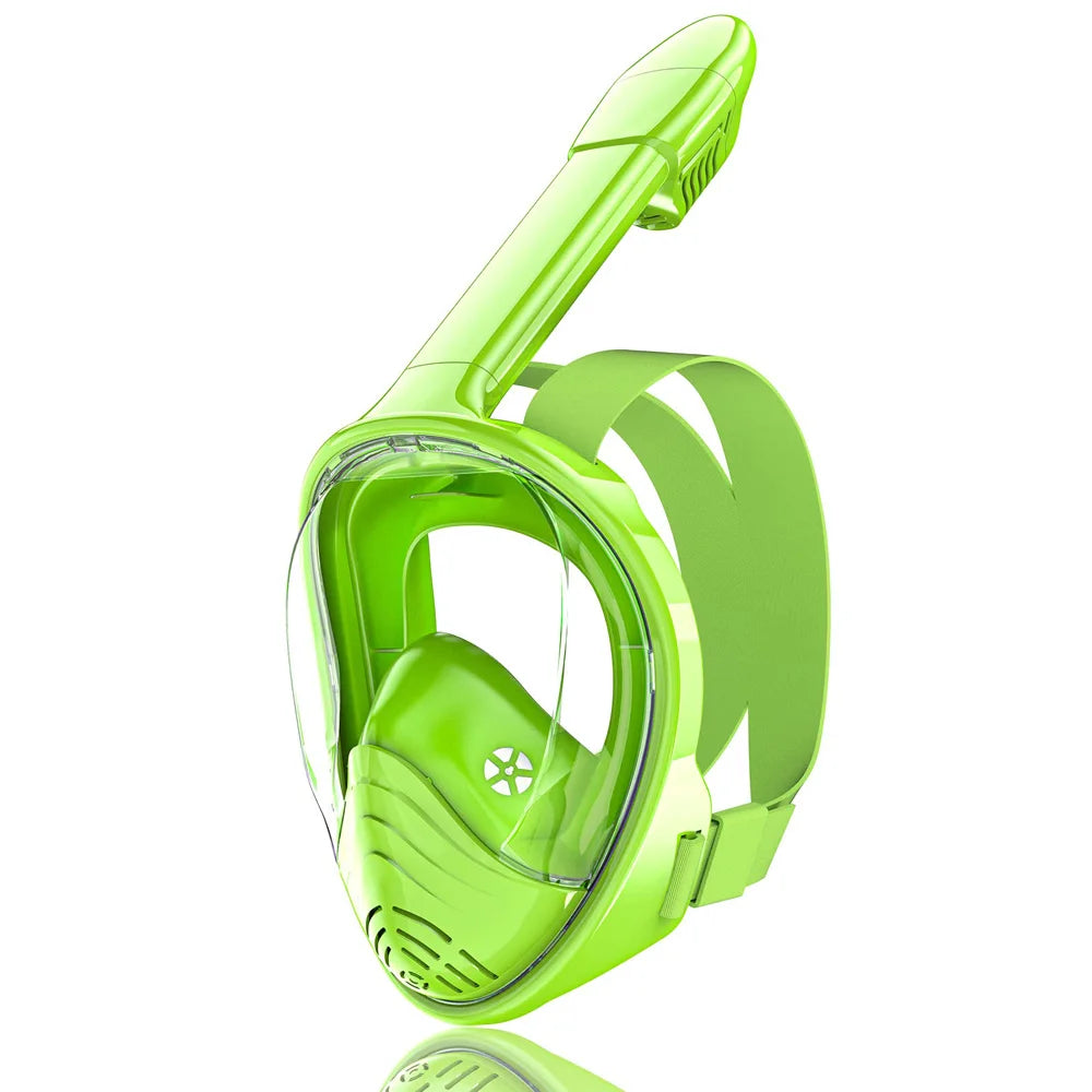 Masque de plongée complet pour enfants, avec support de caméra détachable, vue large, Anti-buée, Anti-fuite, natation en apnée pour enfants
