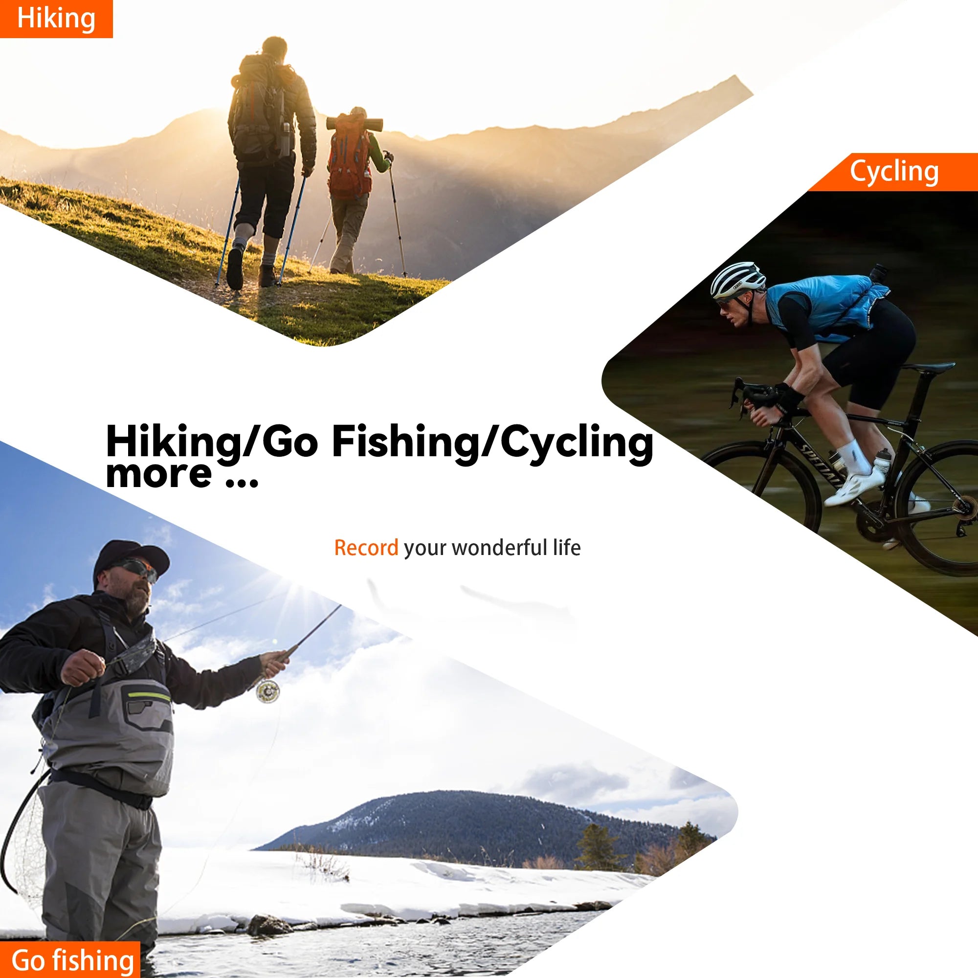 Lunettes intelligentes 4K FPV – Caméra WiFi 1080P/4K, Mini Caméra POV, Sport et Vlogging