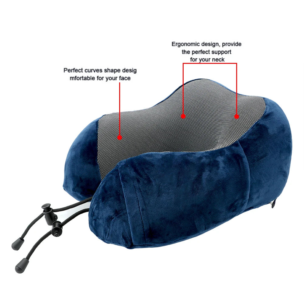 Oreillers de voiture en mousse à mémoire de forme, soutien du cou doux, coussin de voyage en forme de U, coussin de repos, intérieur cervical, accessoires automobiles
