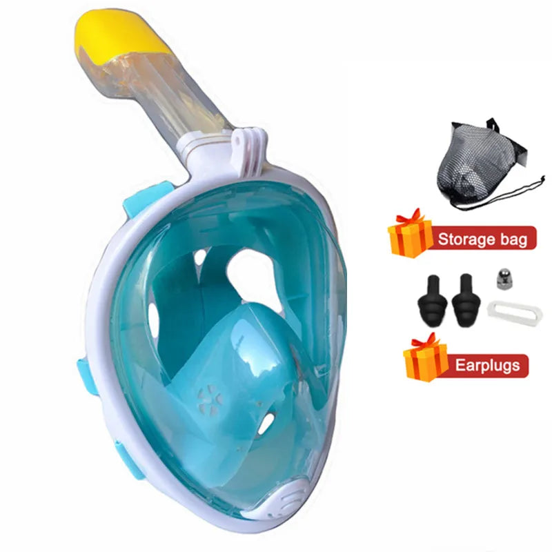 Masque de plongée en apnée pour enfants et adultes, masque intégral, lunettes anti-buée, équipement de natation, plongée sous-marine