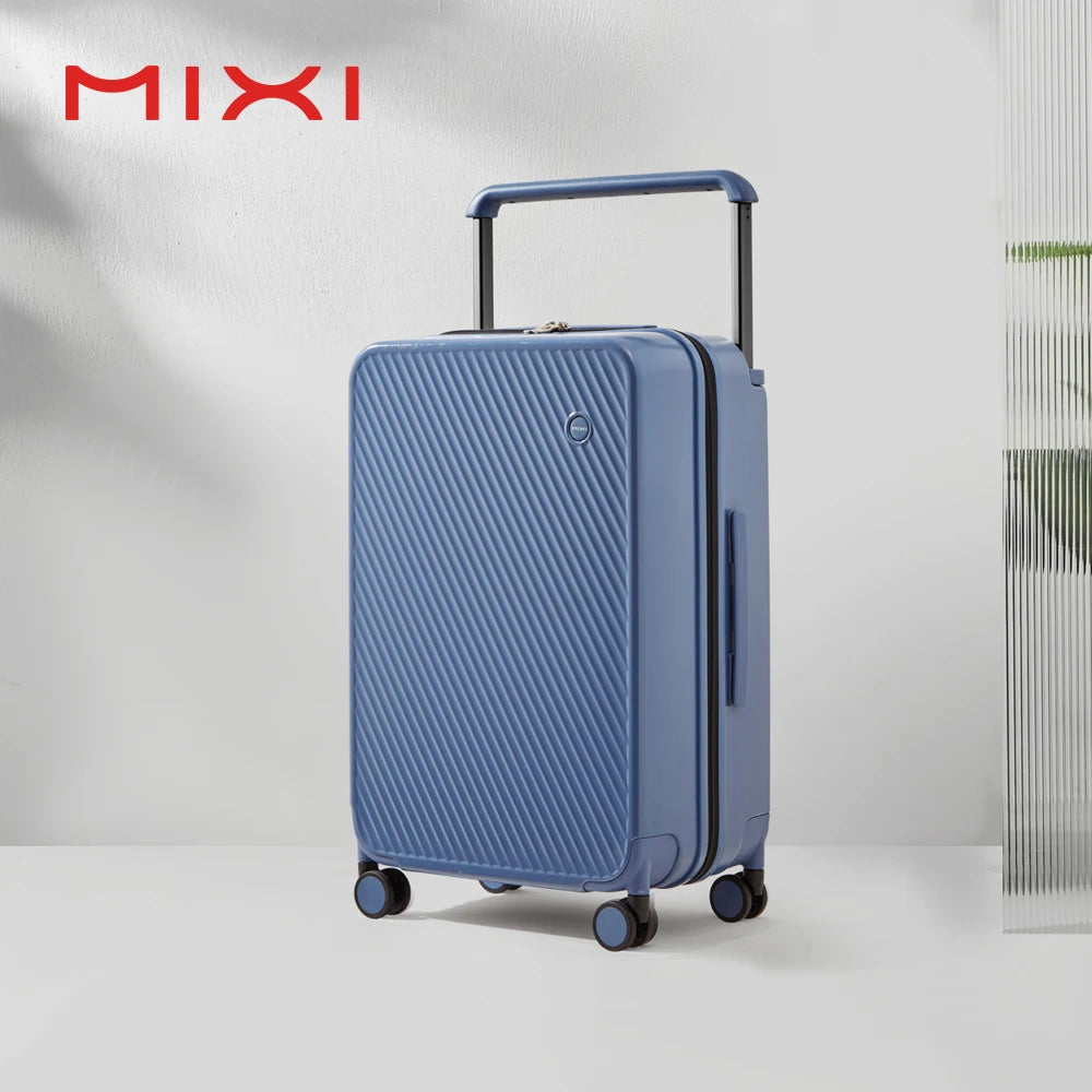 Valise Mixi M9276 – Bagage rigide à poignée large, coque PC, roues Spinner, serrure TSA, 20 et 24 pouces