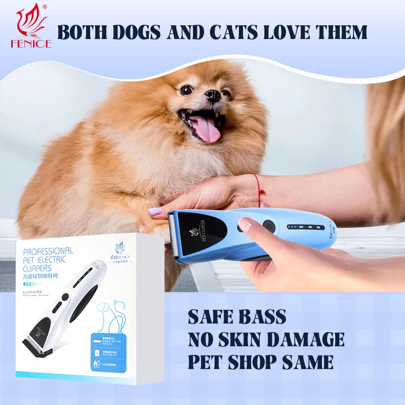 Tondeuse pour animaux domestiques à faible bruit, Ensemble rechargeable