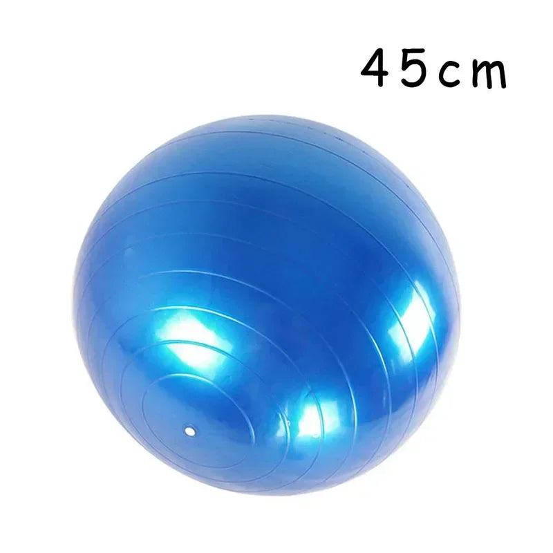 Ballon de yoga gonflable en PVC de 45 à 85 cm, grand ballon d'exercice épais pour la gym, le fitness, le pilates et l'équilibre