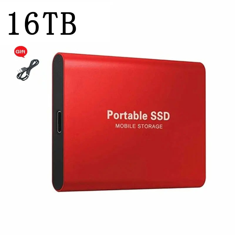 Tragbare externe SSD-Festplatte 2 TB 4 TB 16 TB USB Typ-C 3.0 High Speed 8 TB