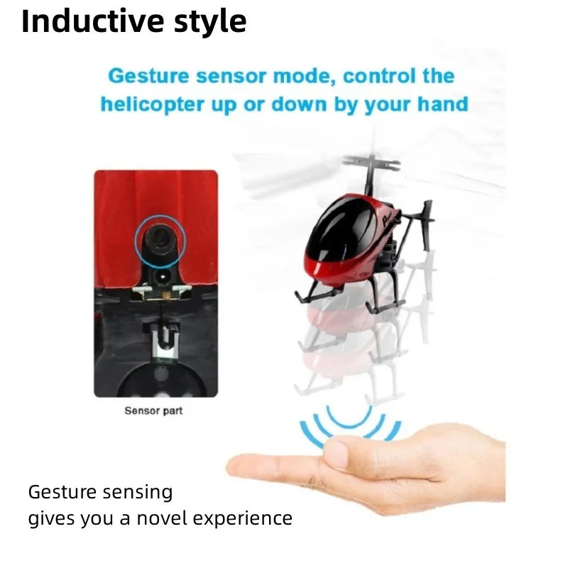 Drop-resistant Induction Helicopter, Rechargeable RC Drone Toy, Gesture Control Method