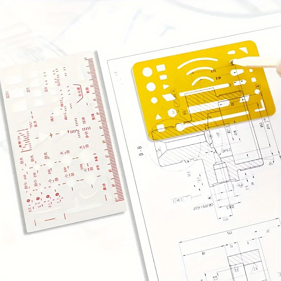 Coffret de dessin, kits de géométrie et d'ingénierie, outils de dessin et de construction, etc. 15 pièces