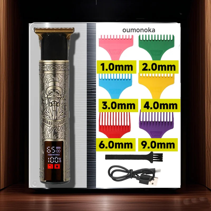Rasoir électrique professionnel T9 pour hommes – Tondeuse à barbe et cheveux