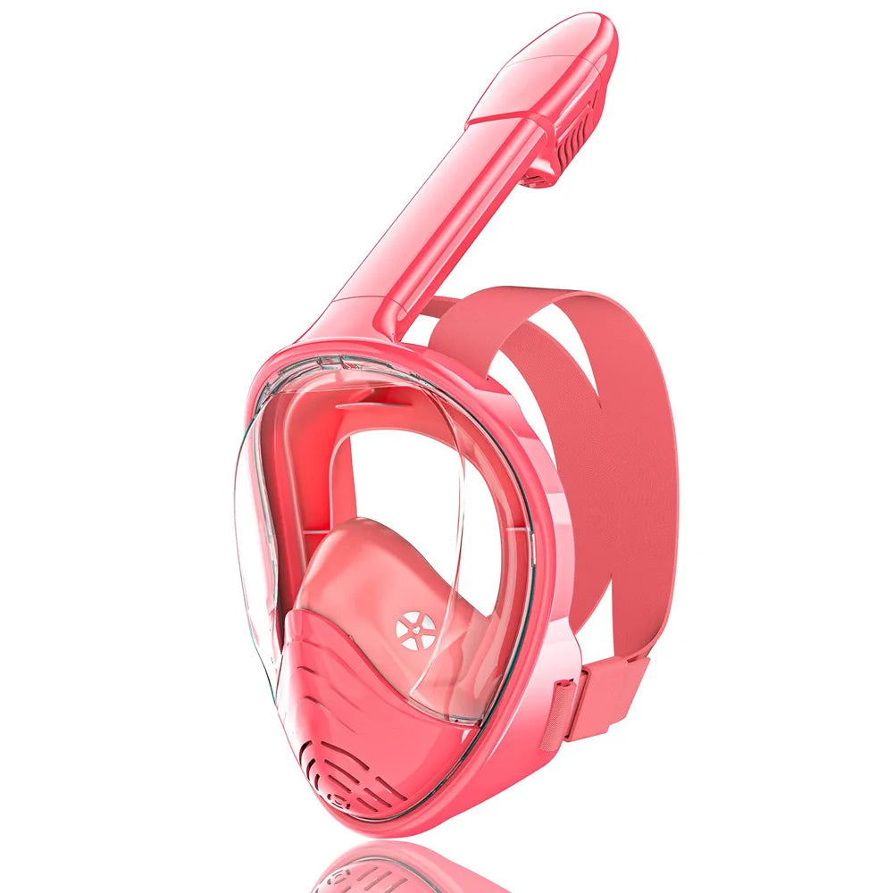Masque de plongée complet pour enfants, avec support de caméra détachable, vue large, Anti-buée, Anti-fuite, natation en apnée pour enfants