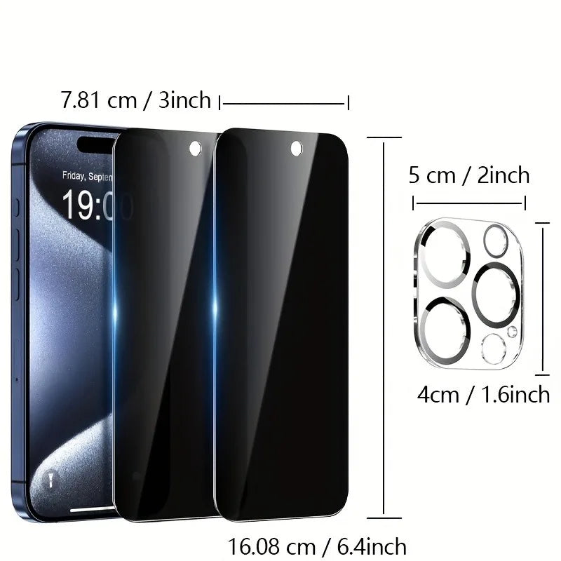 Film en verre trempé pour iPhone – Protection écran et lentille