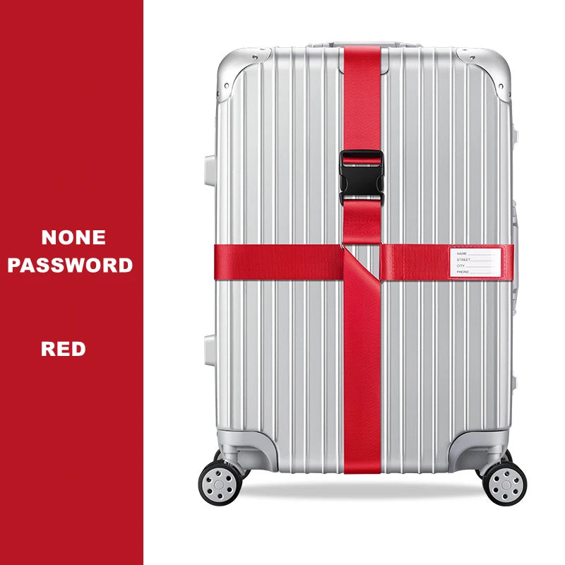 Sangle de bagage antivol, sangle croisée à code, emballage réglable, ceinture de bagage, valise, ceintures de coffre