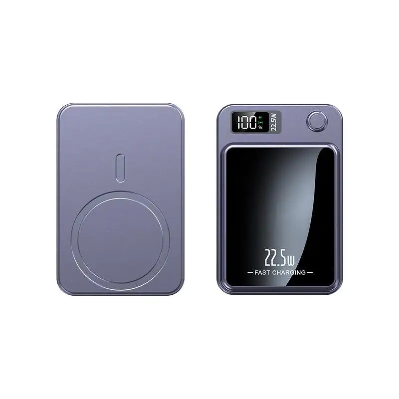 Batterie externe magnétique sans fil 100000 mAh, charge super rapide, batterie portable avec adaptateur Powerbank pour iPhone, Huawei, Samsung.