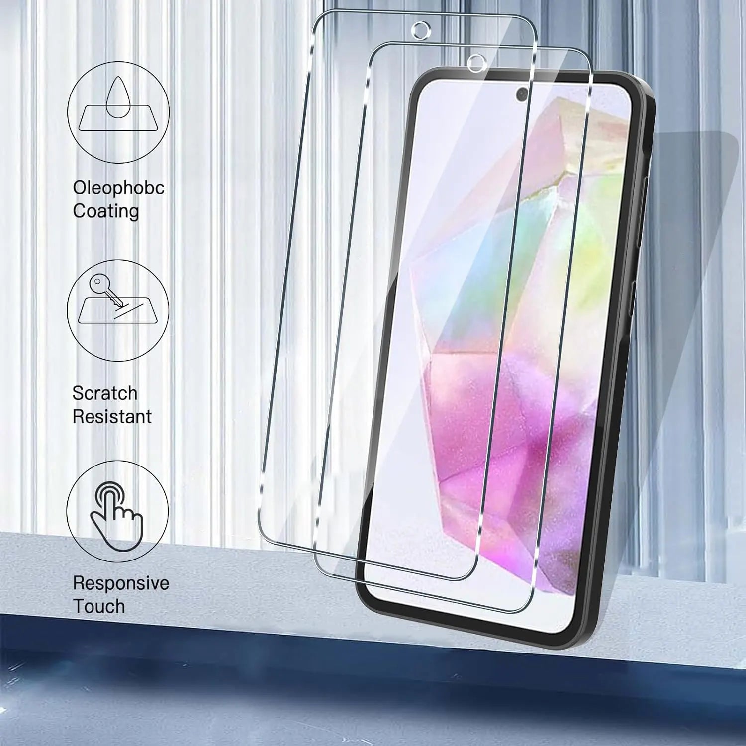 Verre trempé de protection pour Xiaomi Redmi – Lot de 3 protecteurs d’écran