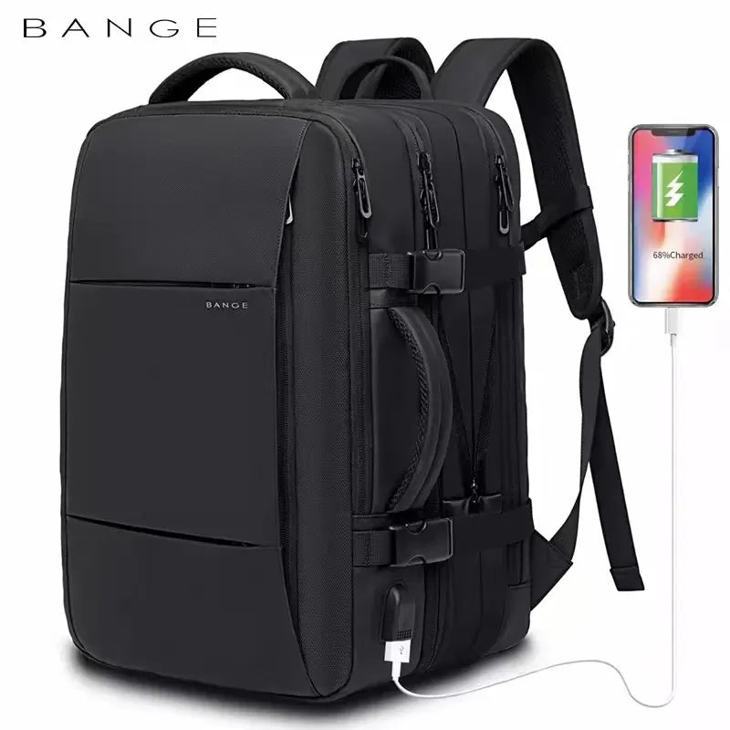 Sac à dos de Voyage pour Homme, Business, École, Extensible, USB, Grande Capacité, Ordinateur Portable 17,3 pouces, Étanche, Mode