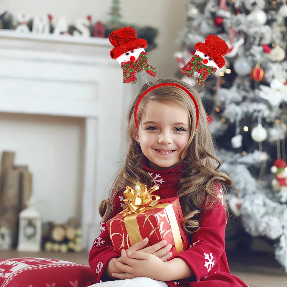 Décorations de Noël, bandeaux bonhomme de neige, bandeau pour cheveux, accessoires de Noël