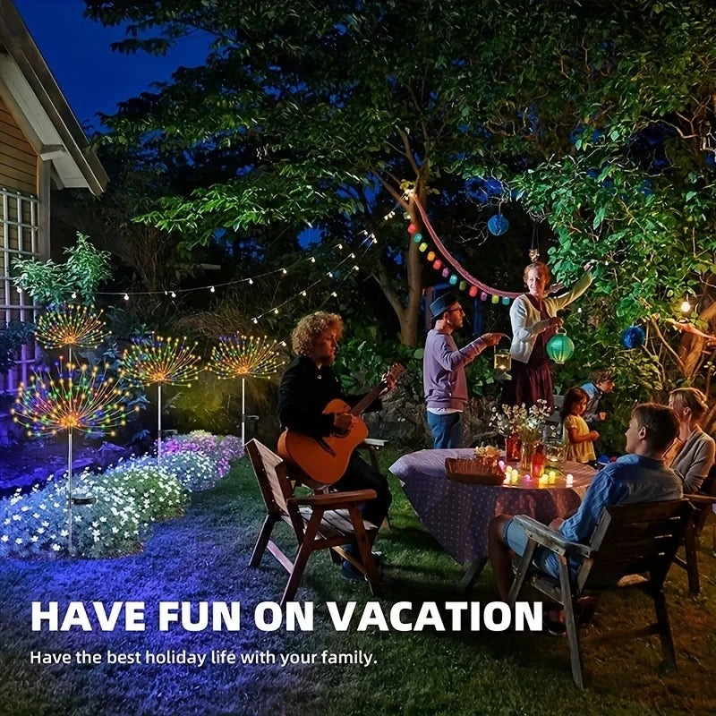 Éclairage Solaire étanche à 90 ou 200LED, 8 Modes d'Éclairage d'Extérieur, Guirlande Lumineuse de Noël, Décoration de Jardin