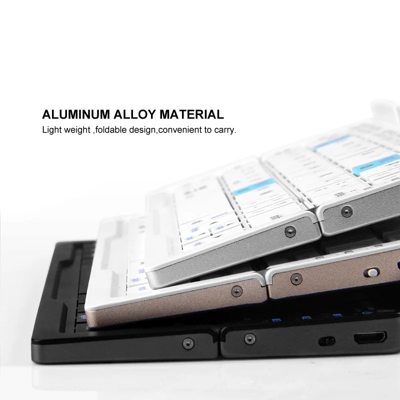 BOW Mini Wireless Foldable Bluetooth Keyboard, Keyboard Stand, Foldable, Aste, Phone, Tablet