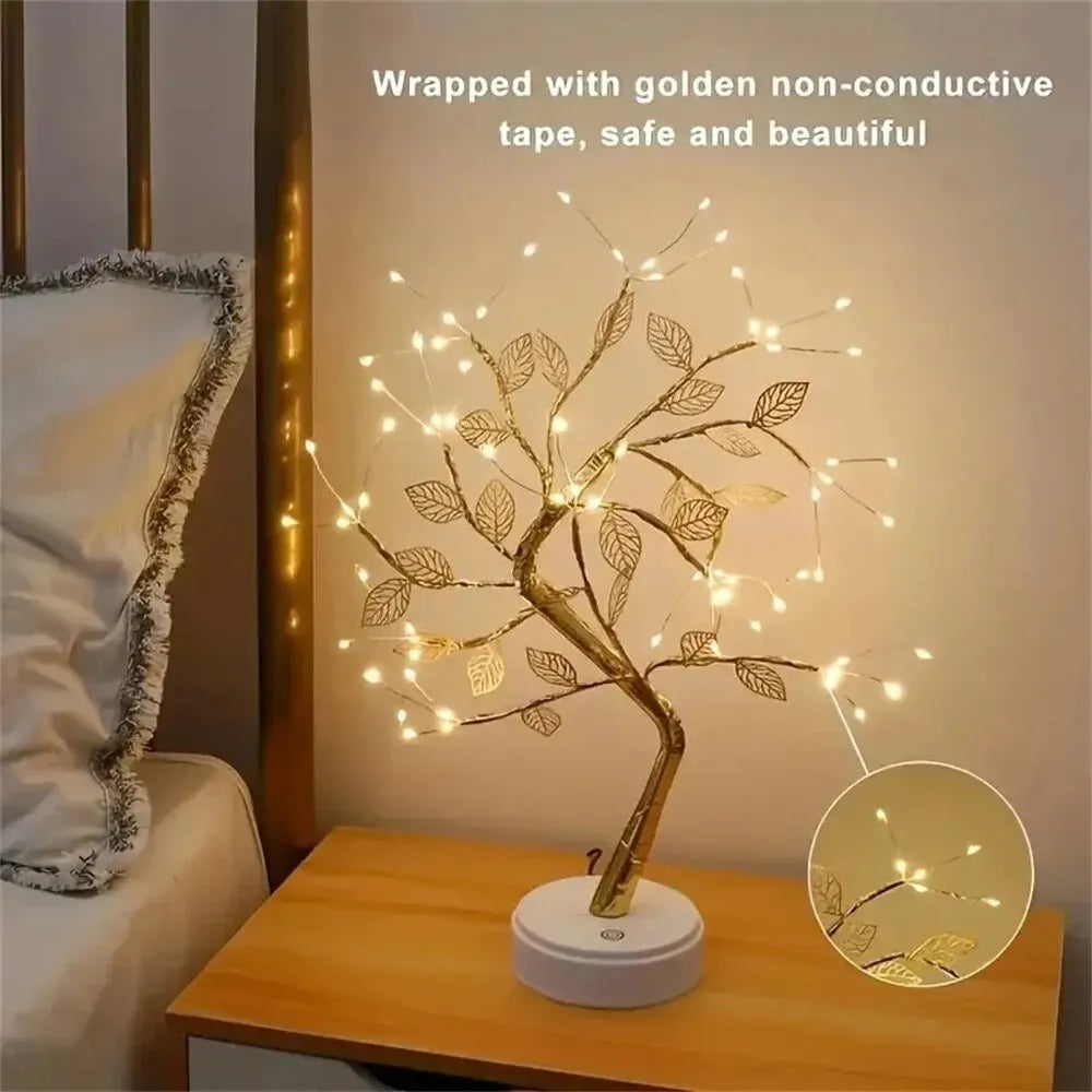 Lampe de décoration LED, USB, guirlande lumineuse, veilleuse pour la maison