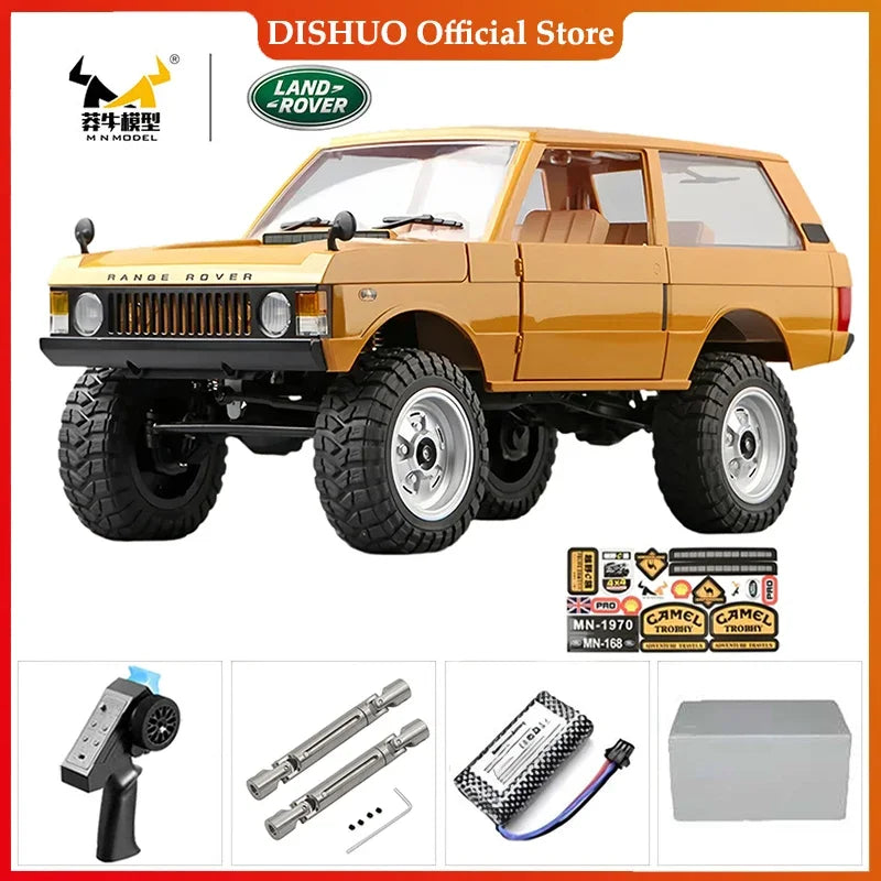 Voiture sur chenilles RC 4x4 MN128 MN82S 2.4G, Buggy d'escalade professionnel avec lumière LED, voitures télécommandées à grande échelle, jouets pour garçons, cadeau