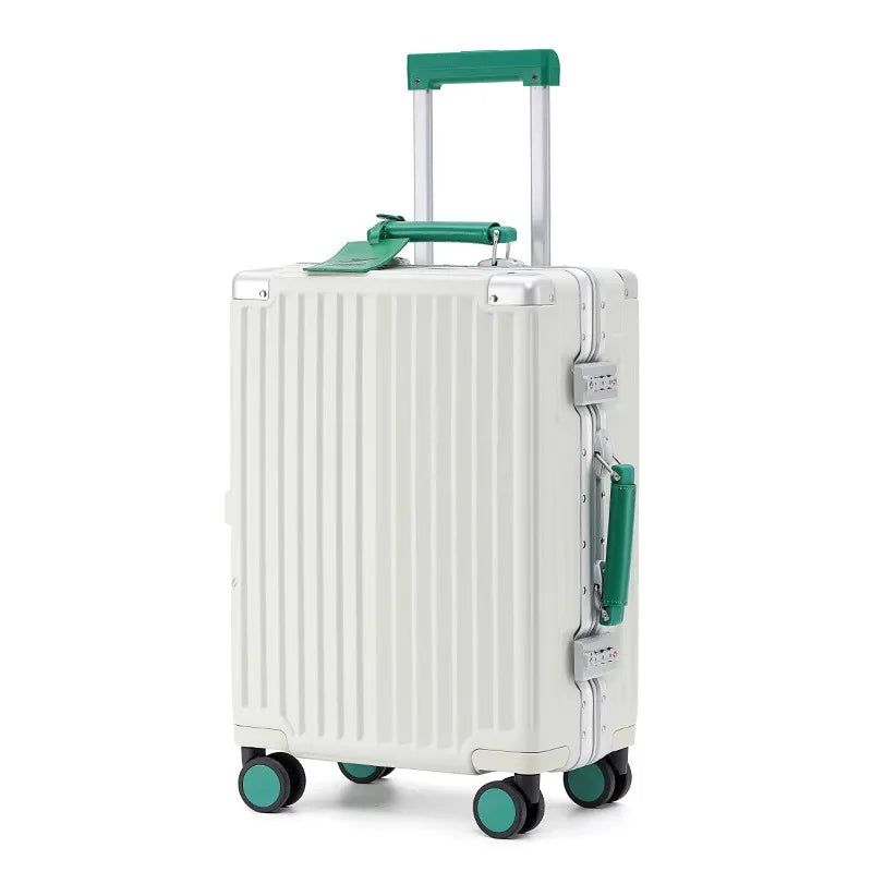 Valise rigide en PC + ABS avec cadre en aluminium SUSHIMU – bagage à roulettes avec verrouillage TSA, 20, 24, 26 et 28 pouces