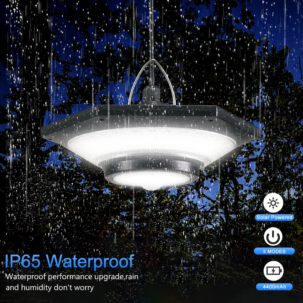 Wasserdichte Solar-Hängeleuchten – 288 LEDs mit Bewegungsmelder