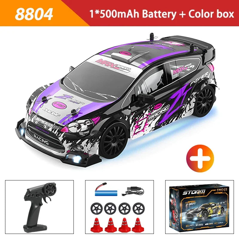 Oike 1:24 télécommande dérive RC voiture 4WD voitures de course à grande vitesse 2.4G modèle de véhicule radiocommandé jouet cadeau pour enfants adultes