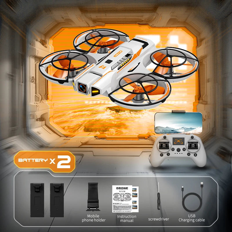 Drone de Course A21 2026 – 4K HD, Moteur Sans Balais, WIFI FPV, Flux Optique, Design Mecha, Quadrirotor jouet RC