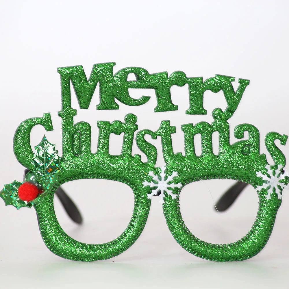 Lunettes de Noël Fantaisie – Montures Père Noël, Bonhomme de Neige & Bois | Crazy Party