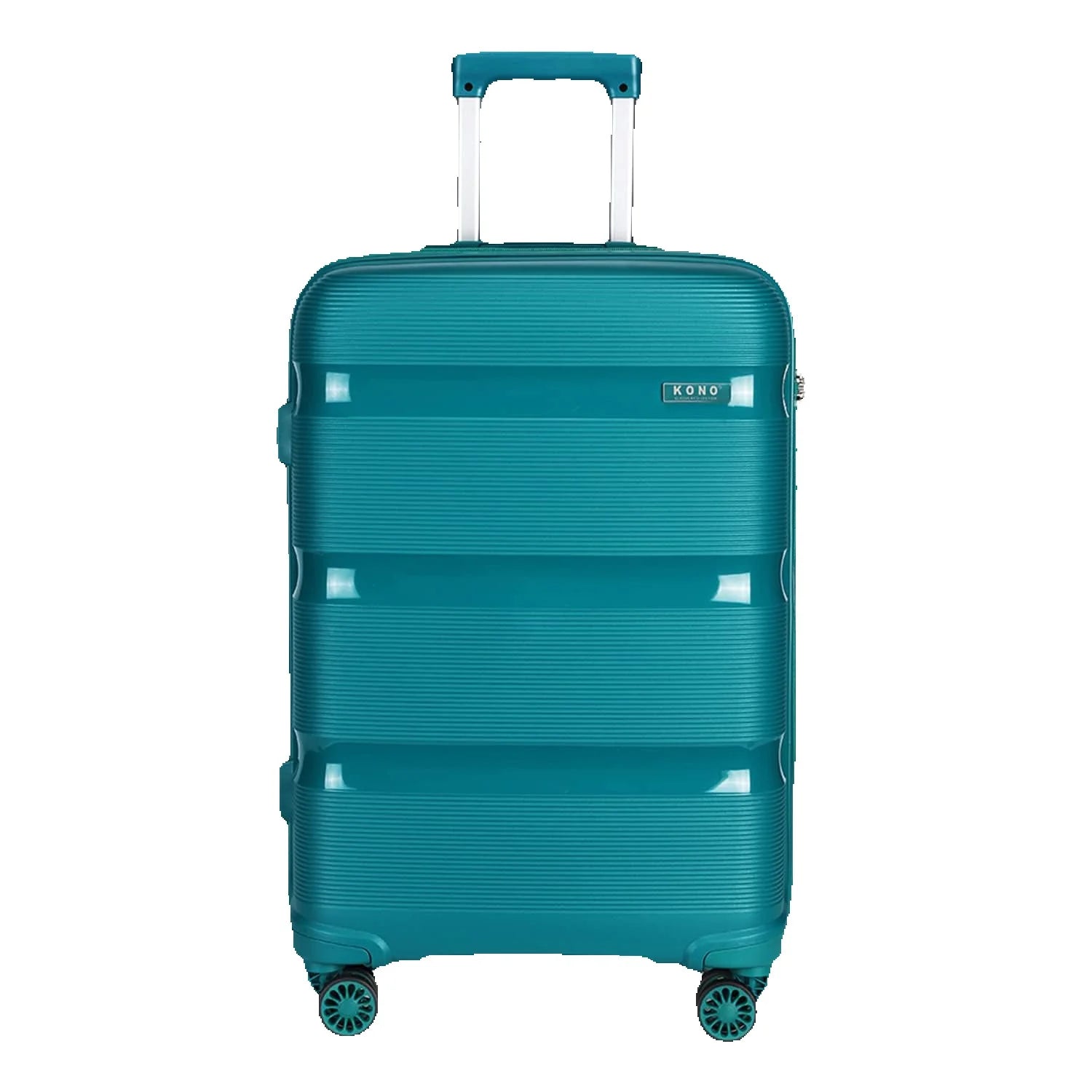 Ensemble de bagages rigides PP KONO 3 pièces – léger, 4 roues jumelles, serrure TSA, valises S-M-L