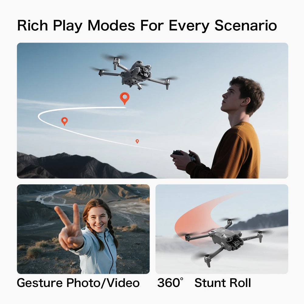 Original GT50 Drone – Dual 5G 8K Camera, Built-in Screen, Obstacle Avoidance