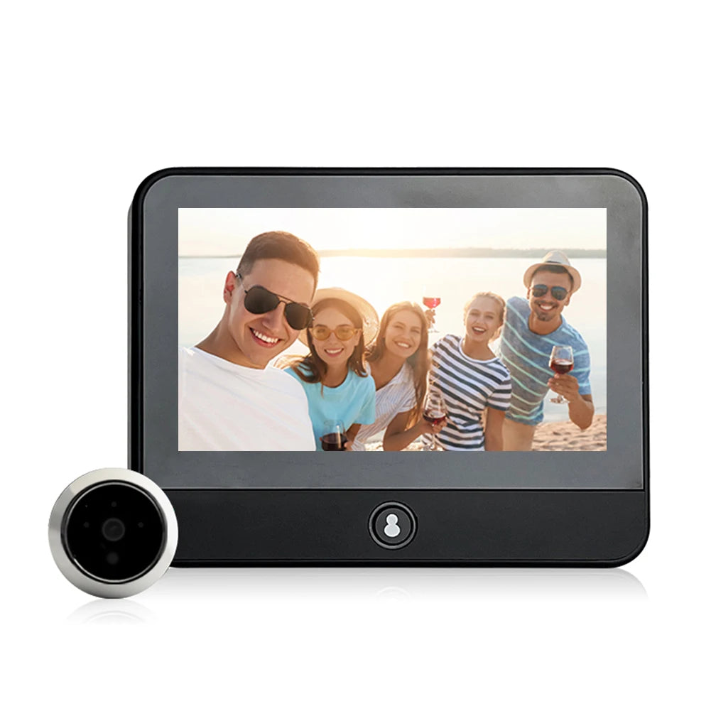 Digital Door Camera with IR Night Vision, Peephole, 1080P 4.3 Inch Monitor, Wide Angle, WiFi, 120 Degree, Waterproof