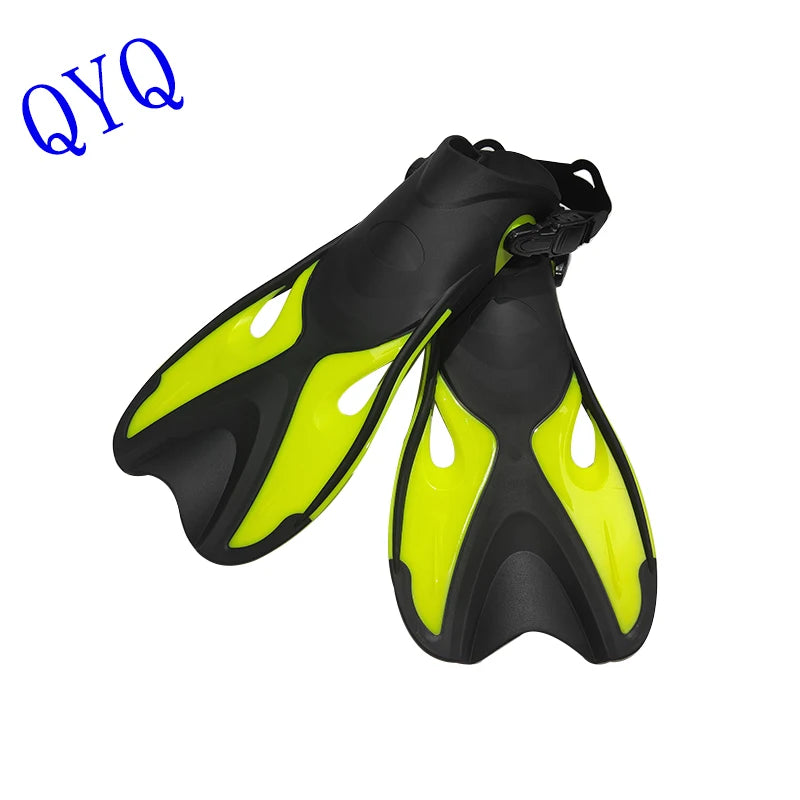 Palmes avec boucles réglables QYQ, talons ouverts, conçues pour la plongée en apnée et la plongée sous-marine