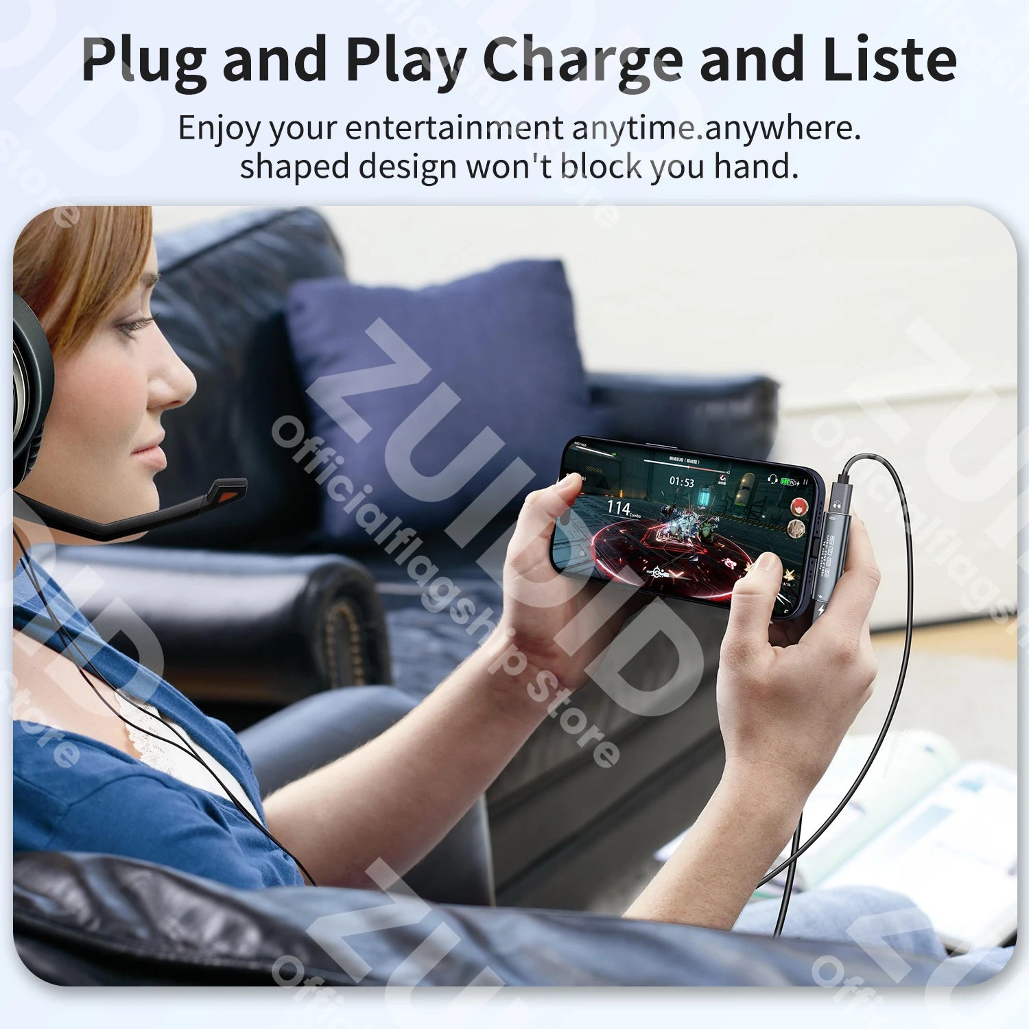 Adaptateur audio USB Type-C, 2 en 1, USB 3,2, 10Gbps, PD 60W, charge rapide, convertisseur de téléphone pour iPhone 15 Pro, Samsung