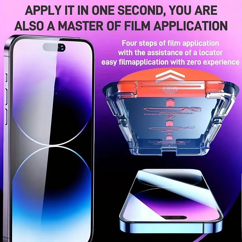 Lot de 2 protections d’écran en verre trempé HD transparent pour iPhone